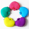 Heart-Shaped Silicone Coin Wallets Key Bag